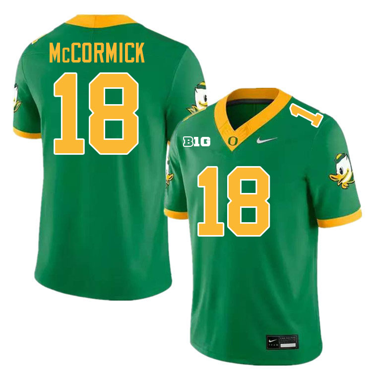 Cam McCormick Oregon Jersey,Oregon Ducks Football Uniforms Youth-Green 2024